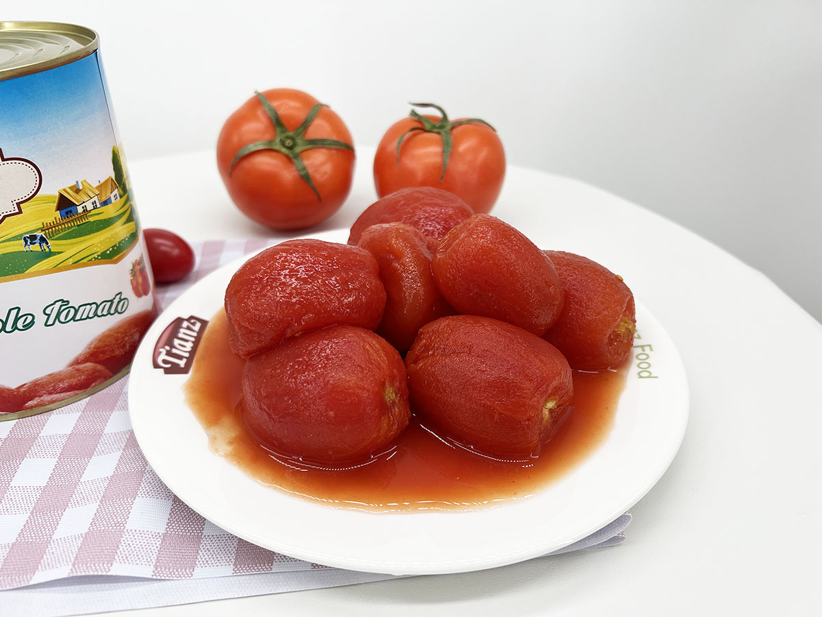 Tianz Tomat Cincang Kaleng 800g Brix: 5% -6% Mendukung OEM