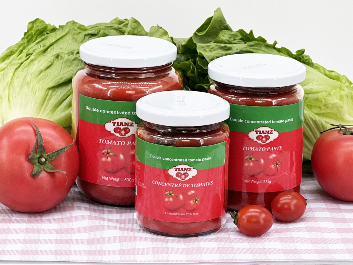 Tianz Jar Glass Tomato Paste Mendukung OEM&ODM